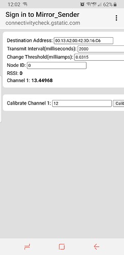 12ma calibrated with 20ma apllied