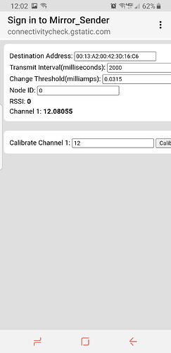 12ma calibrated with 12ma apllied