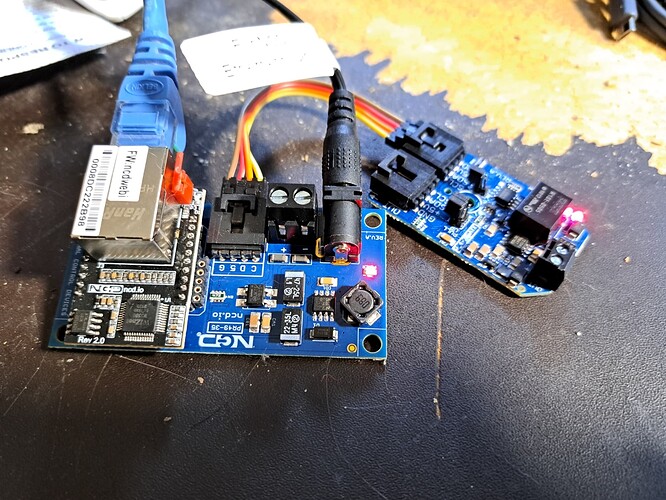 Ethernet to i2c with DAC
